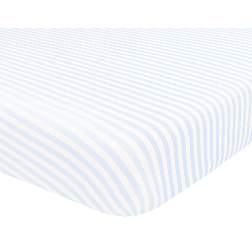 Crib Sheet in Small Mist Stripe