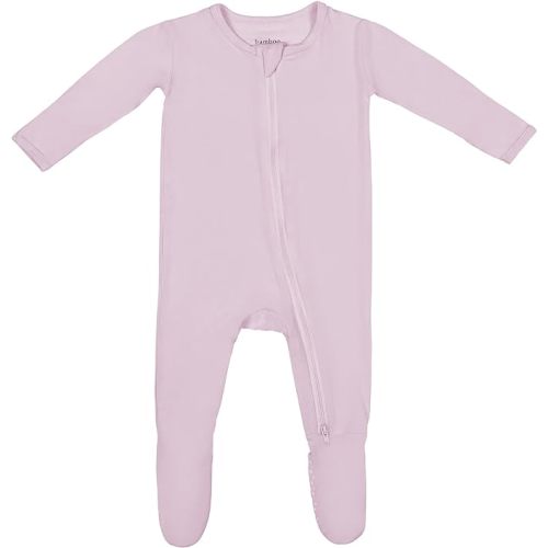Bamboo Little Soft Baby Footie Pajamas, Baby Clothes, Newborn Sleepers, 95% Viscose and 5% Spandex, 0-24 Months