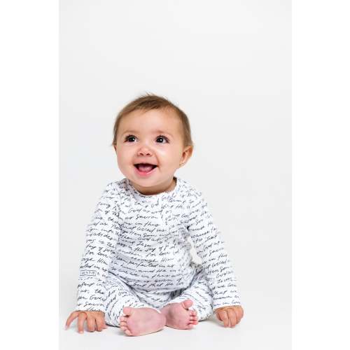 Love One Another Footless Onesie Cotton – Holy Pals