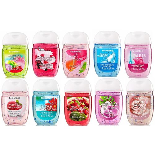 Bath & Body Works PocketBac Hand Sanitizer Classic Favorites 10pc Bundle (Scents Vary)
