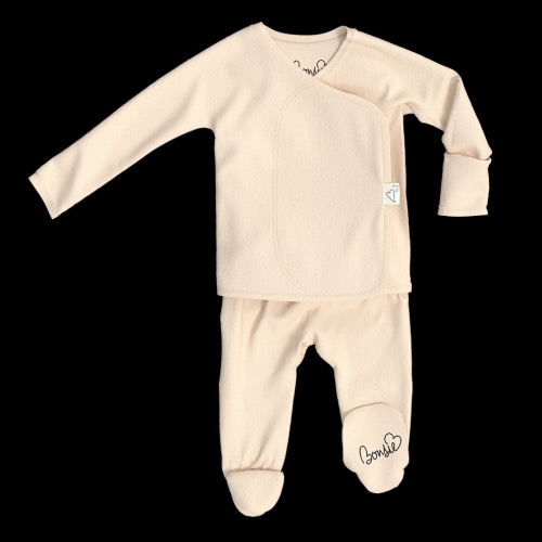 Footie - Oat – Bonsie Skin to Skin Babywear