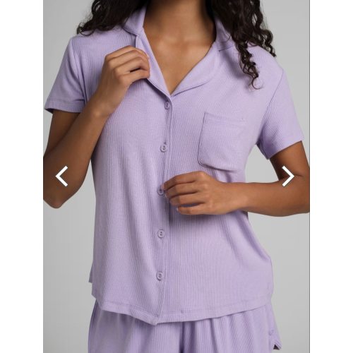 Ribbed Pajama Set | Lavender - L