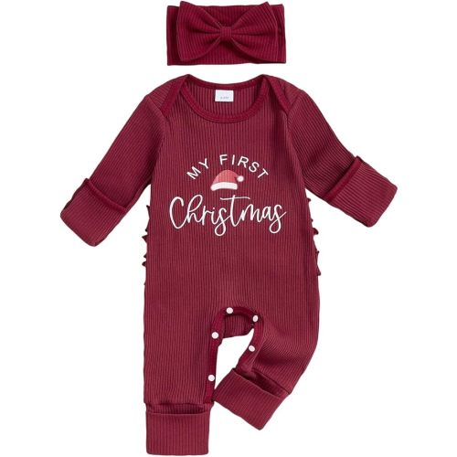 Daddys Girl Newborn Clothes Long Sleeve Letter Romper Onesie Ribbed Knit Jumpsuit Baby Preemie Coming Home Outfits