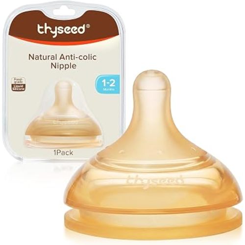 Thyseed Anti-Colic Series Nipple, Slow Flow,1+ Months, 1-Pack