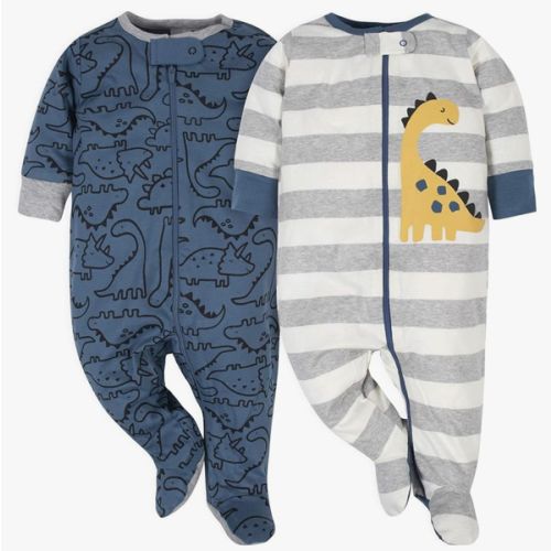 Gerber Baby Boys’ 2-Pack Sleep ‘N Play Pajamas