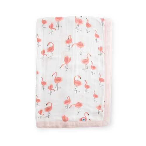 Deluxe Muslin Baby Quilt - Pink Ladies