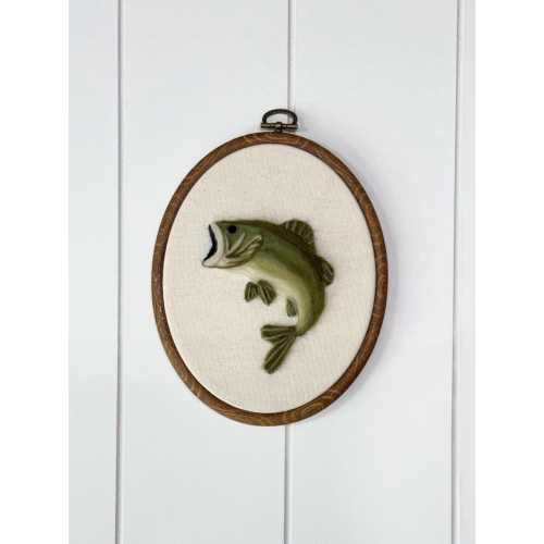 Needle Felted Bass | Rustic Cabin Wall Decor | Outdoor Themed Nursery Art