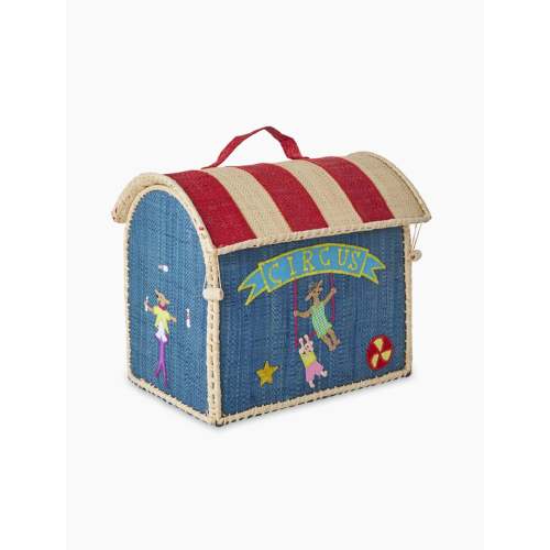 Raffia Kids Bag with Circus Theme