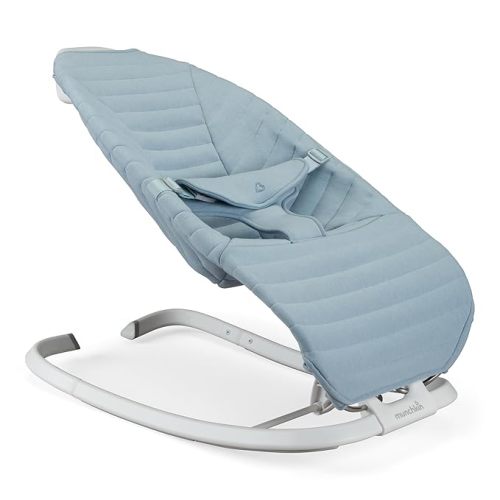 Munchkin® Electric Baby Bouncer & Rocker for Infants, Automatic Baby Rocker Seat with Soothing Sounds, Digital Touch Display, 3 Recline Positions, Grey