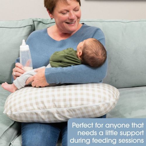 Boppy momkind Nursing Pillow - Taupe Gingham Check