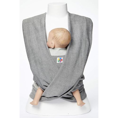 Hip Baby Wrap Woven Carrier for Infants and Toddlers - Perfect for Baby Shower, Sling, Wearing, and Nursing Cover (Midnight)