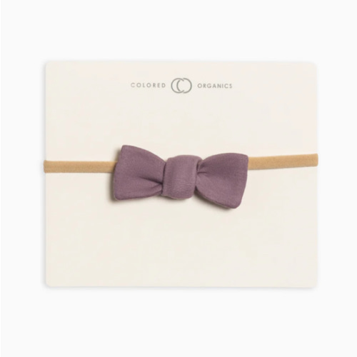Cotton Dainty Bow - Grape