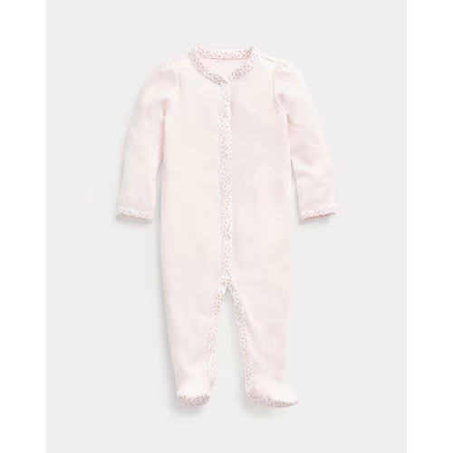 Floral-Trim Coverall | One-Pieces BABY GIRL (0-24 months) | Ralph Lauren