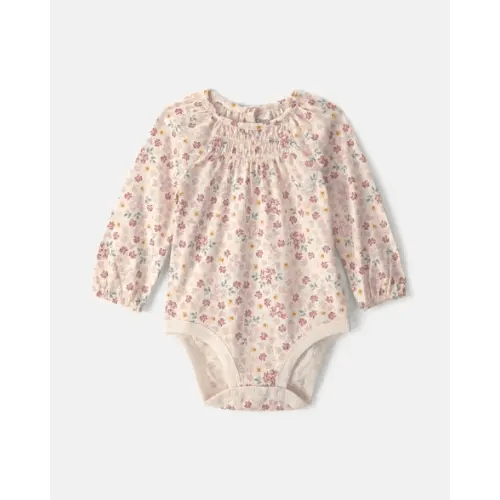Baby Girl Floral Long-Sleeve Fashion Bodysuit - OshKosh B'gosh | Carter's