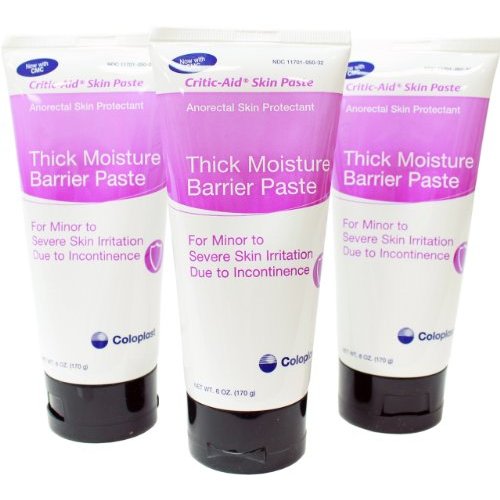 Critic-Aid Skin Paste - Skin Protectant/Barrier Paste 6 oz Tube (Pack of 3)