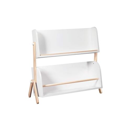 Babyletto Tally Storage Bookshelf in White and Washed Natural