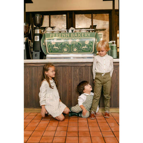 Anderson Overall, Green Gingham - Little Paper Kids | Maisonette