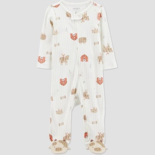 Carter's Just One You®️ Baby Farm Animals Sleep N' Play - Ivory 3M