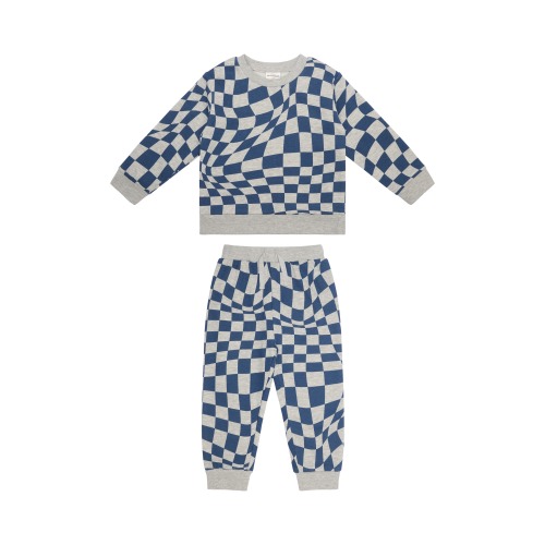 Kids' Checkered Sweatshirt & Joggers Set