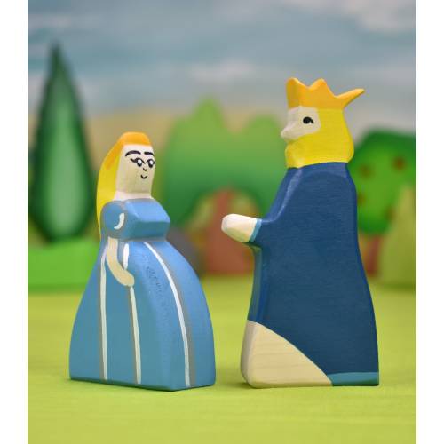 Waldorf wooden toys | King and princess | Wooden dolls