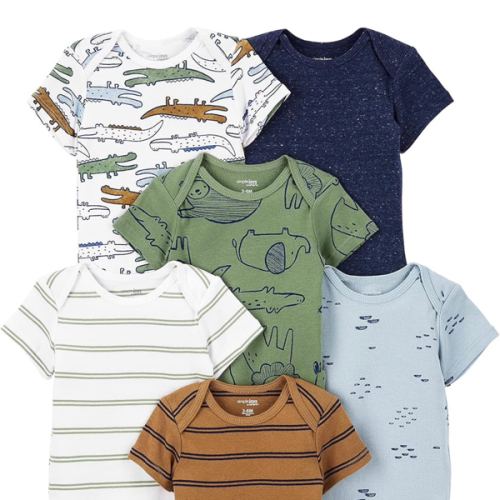 Simple Joys by Carter's Baby Boys 6-Pack Short-Sleeve Bodysuit