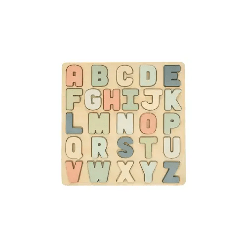 Wooden Alphabet Puzzle, Montessori Learning Toy