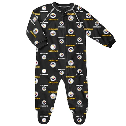 Outerstuff Newborn & Infant NFL Allover Print Raglan Full-Zip Sleeper