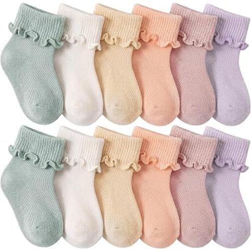 Toulite 12 Pair Preemie Newborn Socks