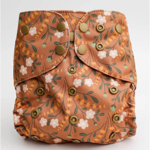 Luxe Pocket Cloth Diaper with Dual Inner Gussets and Athletic Wicking Jersey