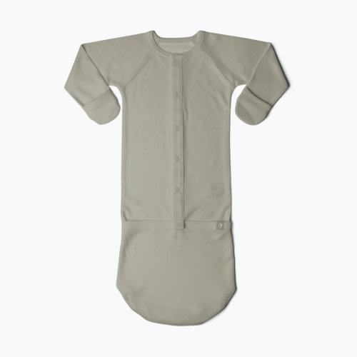 Goumi Kids Organic Cotton Gown - Moss, 0-3 Months