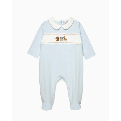 Baby Augustus & Friends Smocked Onesie | Trotters London – Trotters Childrenswear USA
