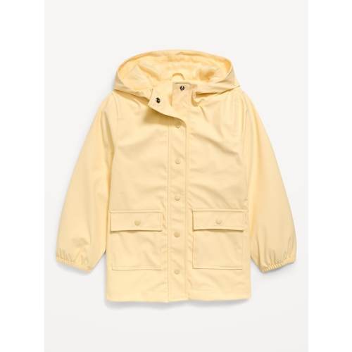 Oversized Water-Resistant Hooded Jacket for Girls