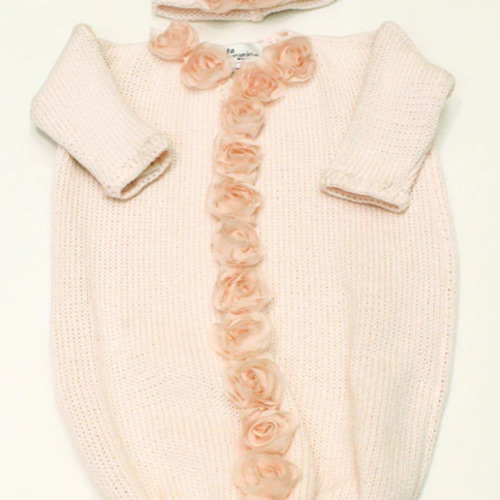 Pink Girls Baby Bunting & Hat Set – Designs By ELS