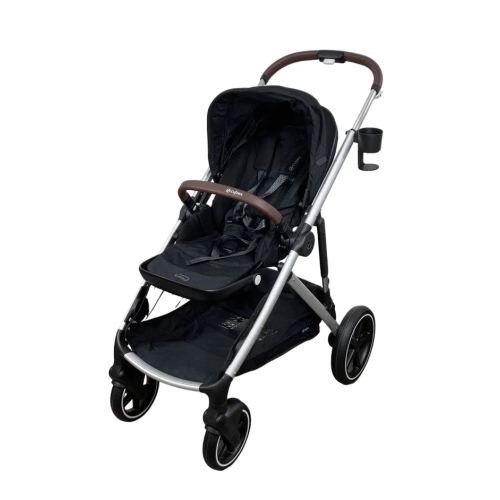 Cybex Gazelle S Modular Stroller, Moon Black, Silver Frame, 2025
