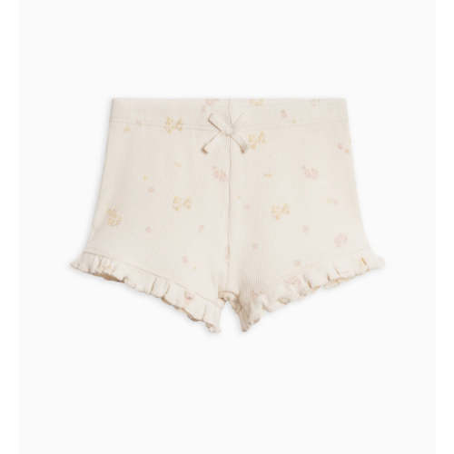 Ribbed Ruffle Shorts (Baby & Toddler) - Floral