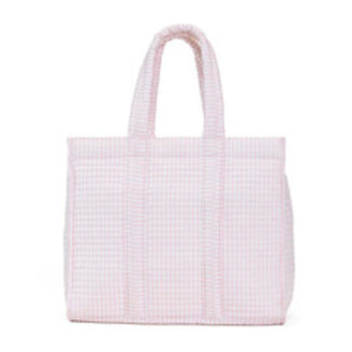 Quilted Go Go Tote - Pimlico Stripe Pink | The Little Lane Shop