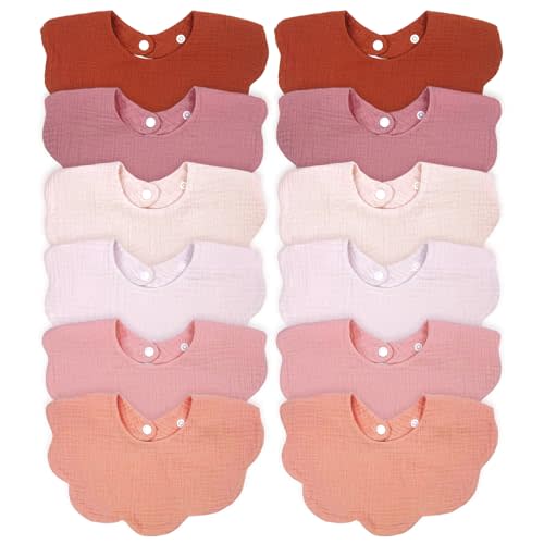 Baby Bibs Muslin Drool Teething Drooling Bibs for Baby Girl Boy Muslin Cotton