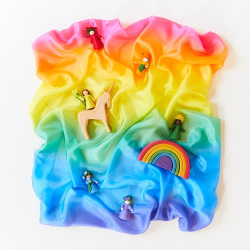 Rainbow Enchanted Playsilk | Shop Sarah's Silks