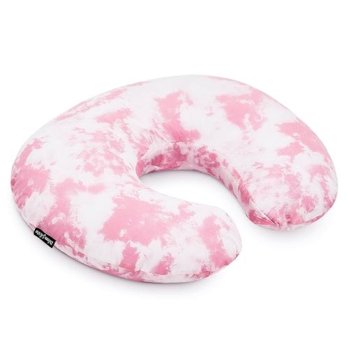 Dream On Me Beeboo Nursing Pillow and Positioner, Breastfeeding and Bottlefeeding Pillow, Removable and Washable Pillow Cover, Soft and Breathable Fabric, Pink