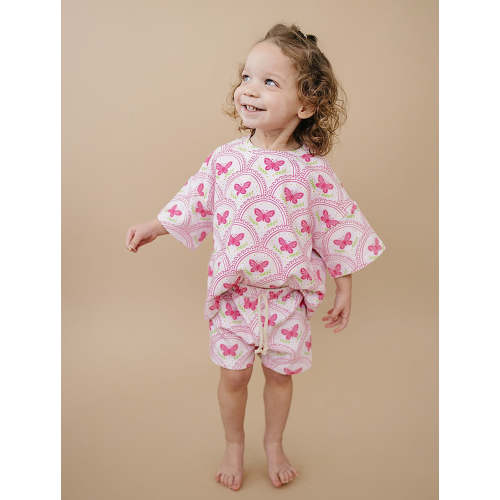 Shorts Set | Pink Butterfly