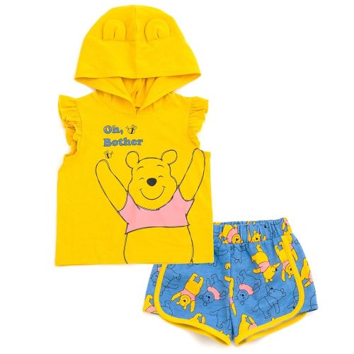 Disney Classics Cosplay Tank Top and French Terry Dolphin Shorts Outfit Set Infant to Big Kid Sizes (12 Months - 14-16)