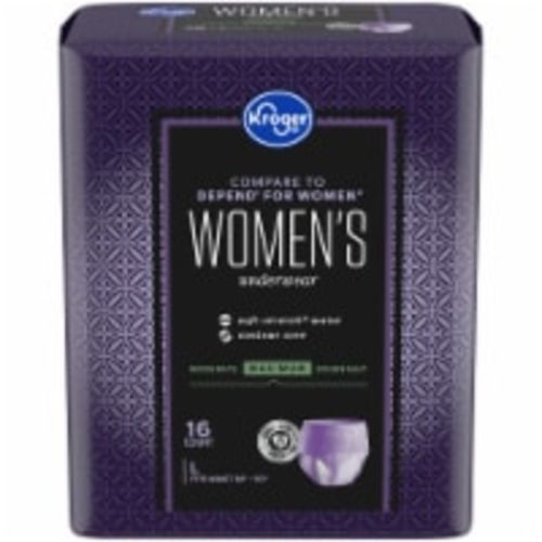 Kroger® Adult Incontinence Underwear for Women Maximum Absorbency, Large with Soft Stretch, 16 ct