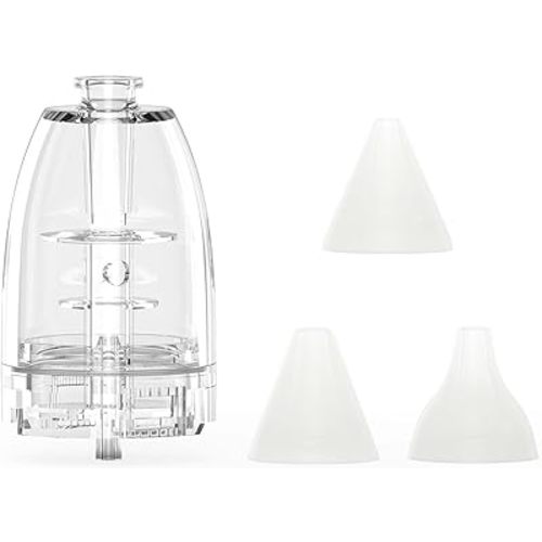 GROWNSY Official Upgraded Larger Suction Chamber and 3Pcs Silicone Tips for GROWNSY Nasal Aspirator, Nose Sucker Replacement Kit