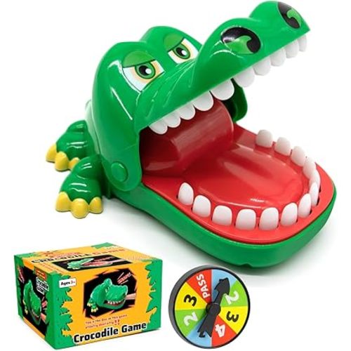 Upgraded Crocodile Teeth Dentist Game For Kids, Alligator Push Teeth Down, Funny Board Game