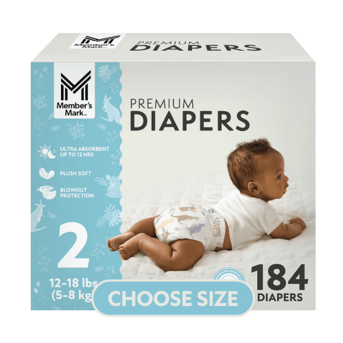 Member's Mark Premium Baby Diapers, Sizes Newborn - 8 - Samsclub.com