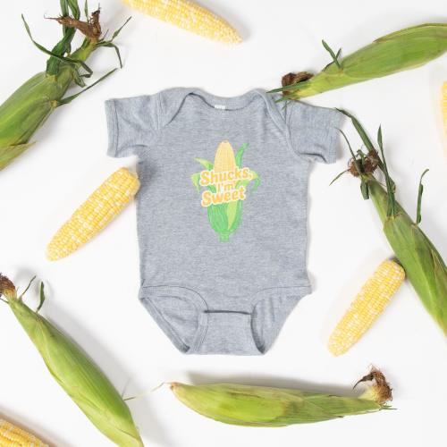 Shucks, I'm Sweet' Gray Onesie – American Farm Company