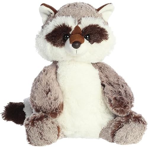 Aurora® Snuggly Sweet & Softer™ Rocky Raccoon™ Stuffed Animal - Comforting Companion - Imaginative Play - Gray 11.5 Inches