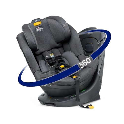 Chicco Fit360 ClearTex Rotating Convertible Car Seat | Carbon/Grey