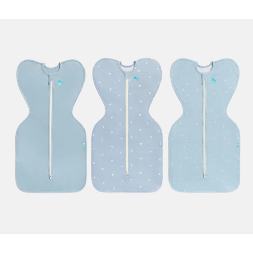 Swaddle Up Starter Bundle 0.2 | 1.0 TOG | Soft Blue | Mist Blue Boats | Blue Twinkle