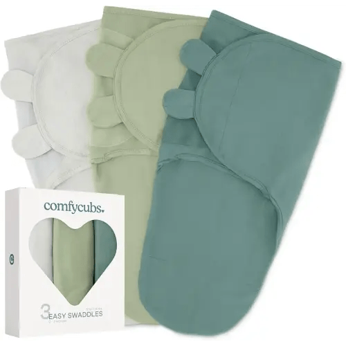 Comfy Cubs Swaddle Blanket 3 Pk S Baby Blanket Swaddle - Stone, Sage, Azul